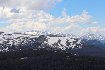 Fototapeta na wymiar A view of the side of the Colorado mountain. High quality photo