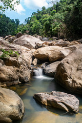 Fototapeta premium waterfall in the forest cat tien national park