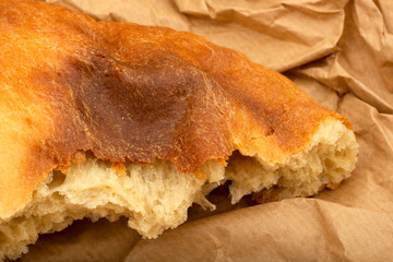 Tandoori bread  background texture close up