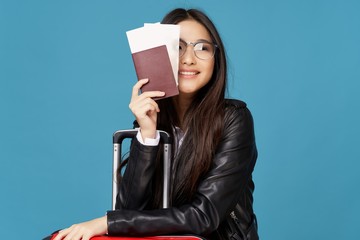 young woman with a book