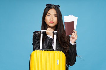 business woman with suitcase