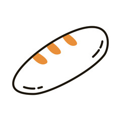 delicious bread food bakery line style