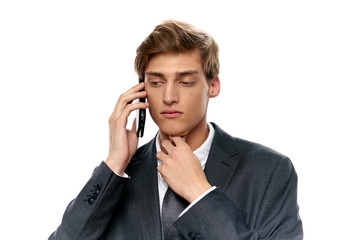 businessman talking on the phone