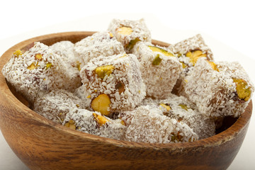 traditional Turkish delight with pistachio