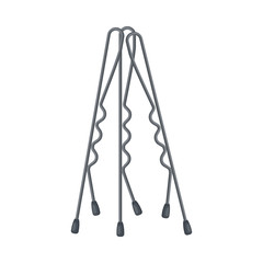 Hairgrip or Hairclip as Girlish Personal Accessory for Grooming Vector Illustration