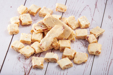Fototapeta premium A pile of delicious nougat