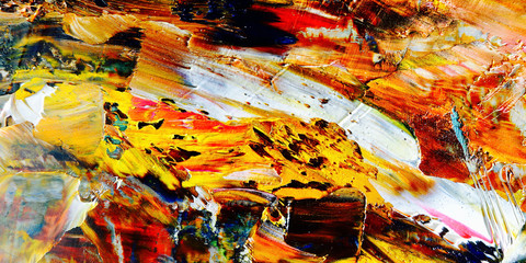 Colorful abstract background wallpaper. Modern motif visual art.  Mixtures of oil paint. Trendy...