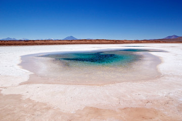 Ojos de Mar close to the town of Tolar Grande in Puna, Argentina