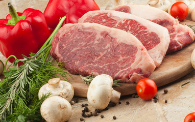 Raw fresh meat steak Ribeye