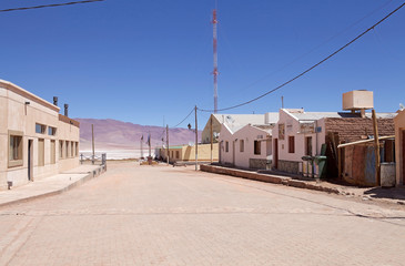 Fototapeta na wymiar Tolar Grande village in Salta Province in northwestern Argentina