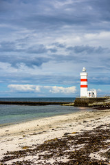 Beautiful Nordic Iceland lighthouse seascape