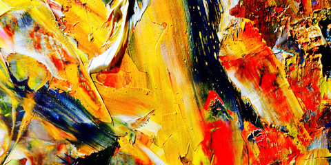 Colorful abstract background wallpaper. Modern motif visual art.  Mixtures of oil paint. Trendy...