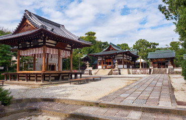 Shikichi-jinja Shrine (Wara-tenjin). Kyoto. Japan