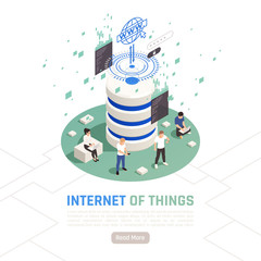 Internet Of Things Isometric Design Concept
