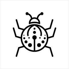 Ladybug Icon, Insect Icon, Coccinellidae, Ladybirds Icon