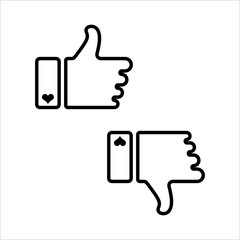 Like Dislike Icon, Thumbs Up Thumbs Down Icon