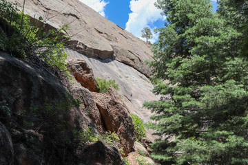 Helen hunt's falls Colorado hiking trail mountain views summer 2019