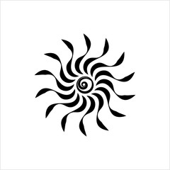 Tattoo Sun, Flame Tribal