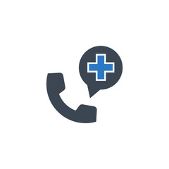 Obraz premium Emergency Phone related vector glyph icon. Isolated on white background. Vector illustration.