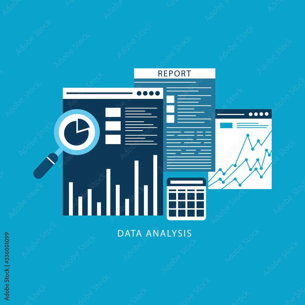 Aufkleber data analysis and financial research with 