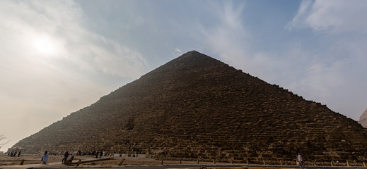 View of Great Pyramids of Giza