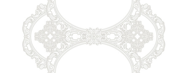 Decorated with elegant and luxurious patterns. Rococo, Baroque style, retro elements, invitation cards, textiles, wrapping paper and fabric design.