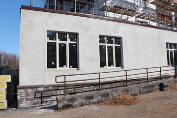 Ramp of an unfinished house