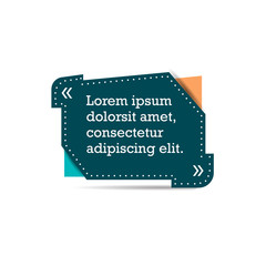 Quote remark, mention quotations frame. Vector