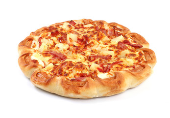 Pizza isolated on white background with clipping path.