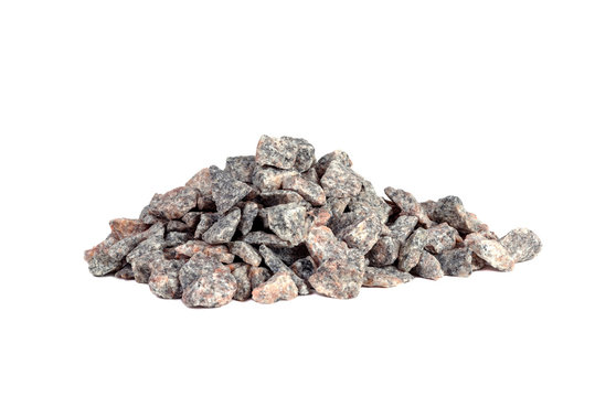 Crushed stone abstract textured background. The rough texture of the stone