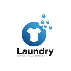 Laundry Logo Icon Design Vector