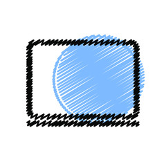 Computer monitor hand drawn line icons. Stroke vector elements for trendy and modern design. Vector hand drawn line icons isolated on a white background. Vector illustration. Vintage texture icons.