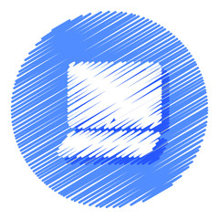 Computer monitor hand drawn icons. Vector elements for trendy and modern design. Hand drawn icons isolated on a white background. Vector illustration. Vintage icon