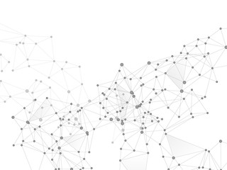 Block chain global network technology concept.