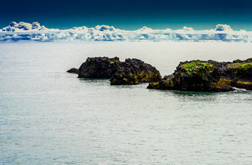 Beautiful rugged Iceland Fjord seascape