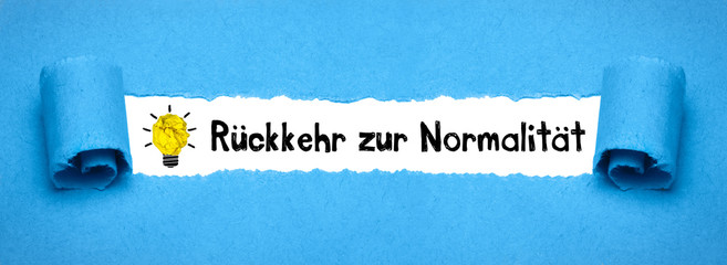 Rückkehr zur Normalität 