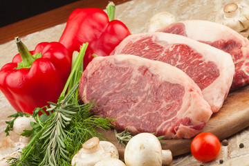 Raw fresh meat steak Ribeye