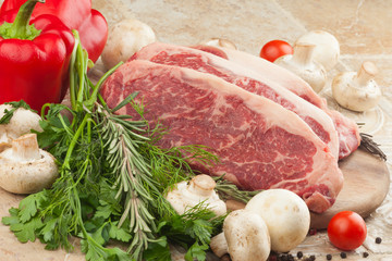 Raw fresh meat steak Ribeye
