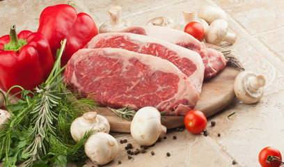 Raw fresh meat steak Ribeye