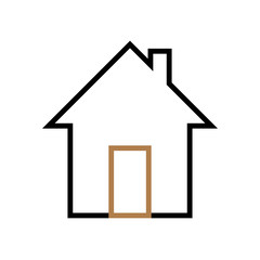 House icon Vector simple flat logo symbol