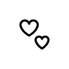 Mother’s Love Outline Icon Logo Vector Illustration
