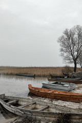 Obraz premium Boat on the lake 