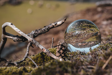 See the world throw the lens ball 