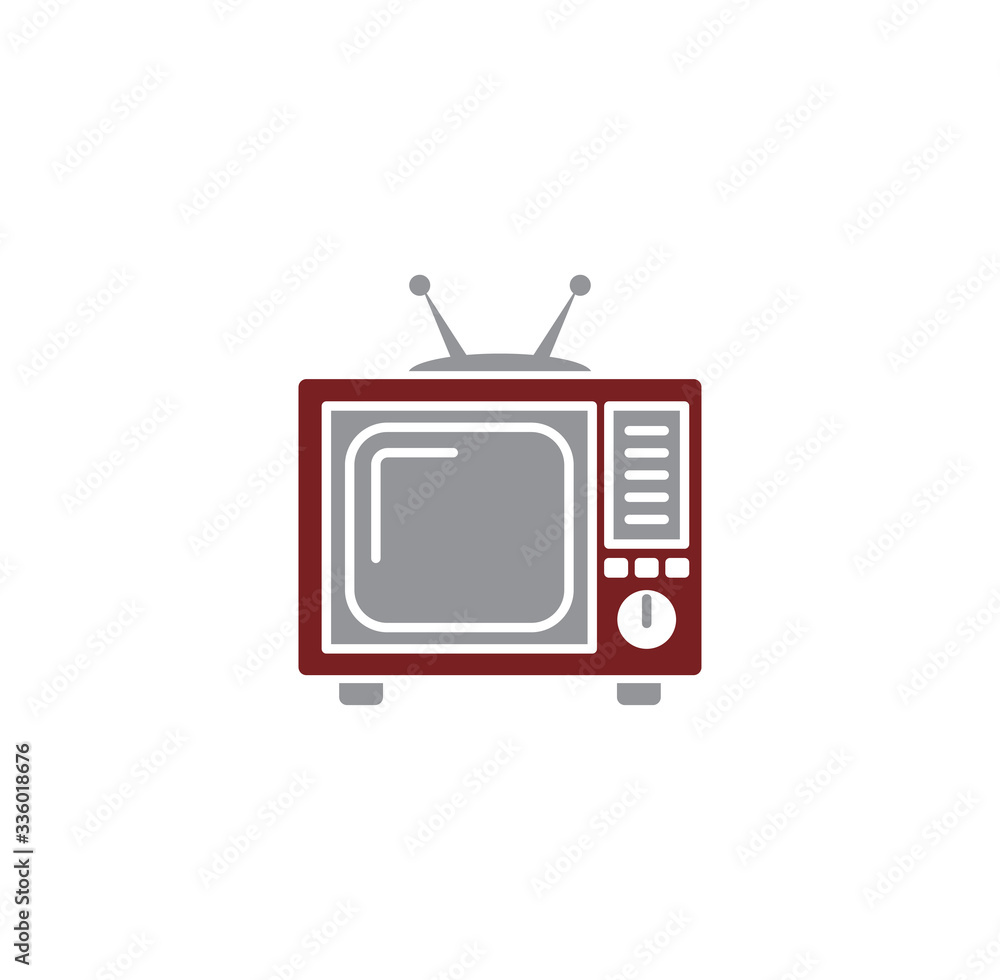 Poster mass media related icon on background for graphic and web design. creative illustration concept symb