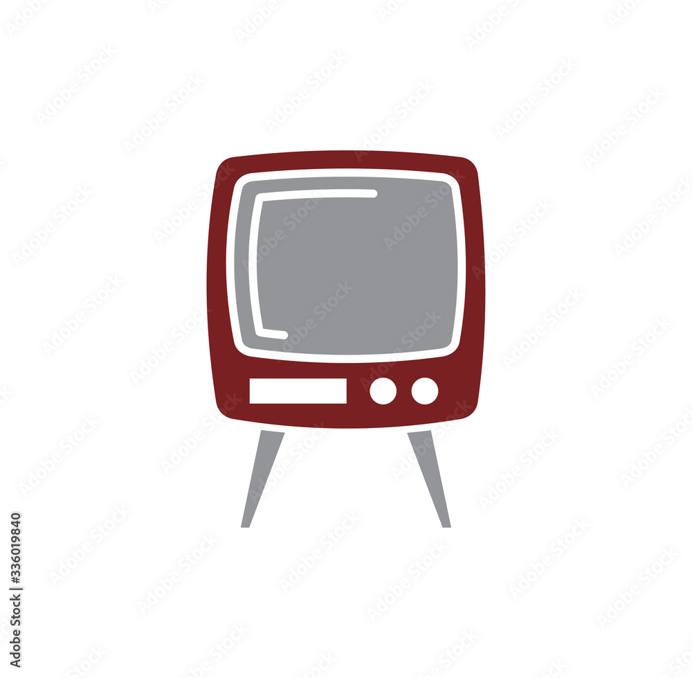 Poster mass media related icon on background for graphic and web design. creative illustration concept symb