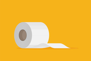 Toilet paper flat icon. Modern flat icon vector set