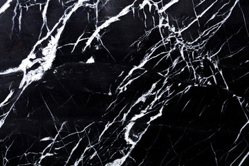 Marble background in contrast black and white colors for new design work. High quality texture.