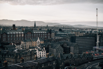 City in winter season