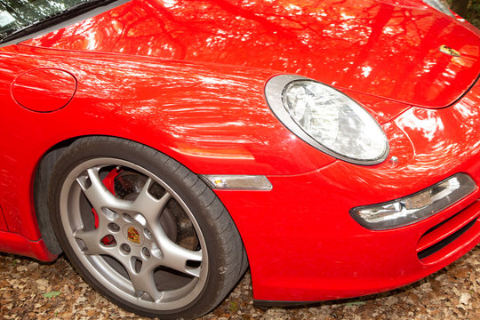 Porsche 911 Front Headlight Of Sports Collection Car