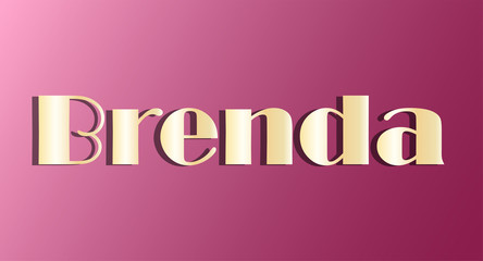 Gold shining name isolated. Happy birthday and Angel Day concept. Vector illustration